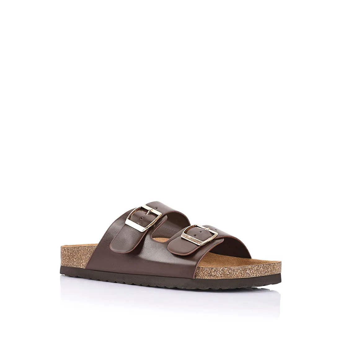 Xylo Footbed Slides - Chocolate Brown sold by Verali product image thumbnail 2