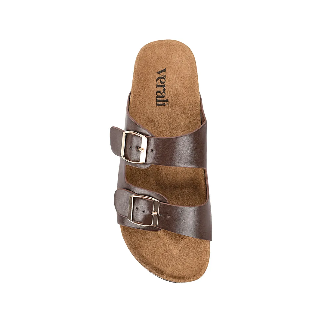 Xylo Footbed Slides - Chocolate Brown sold by Verali product image thumbnail 4