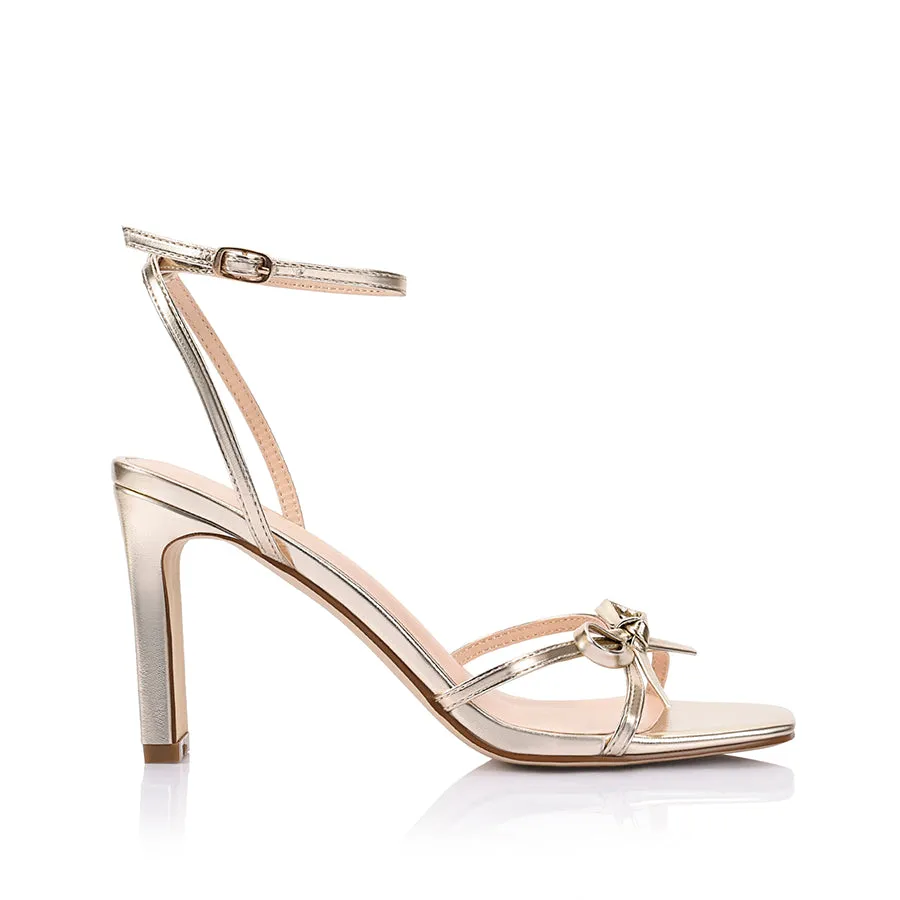 Kith Block Heel Sandals - Champagne Gold sold by Verali