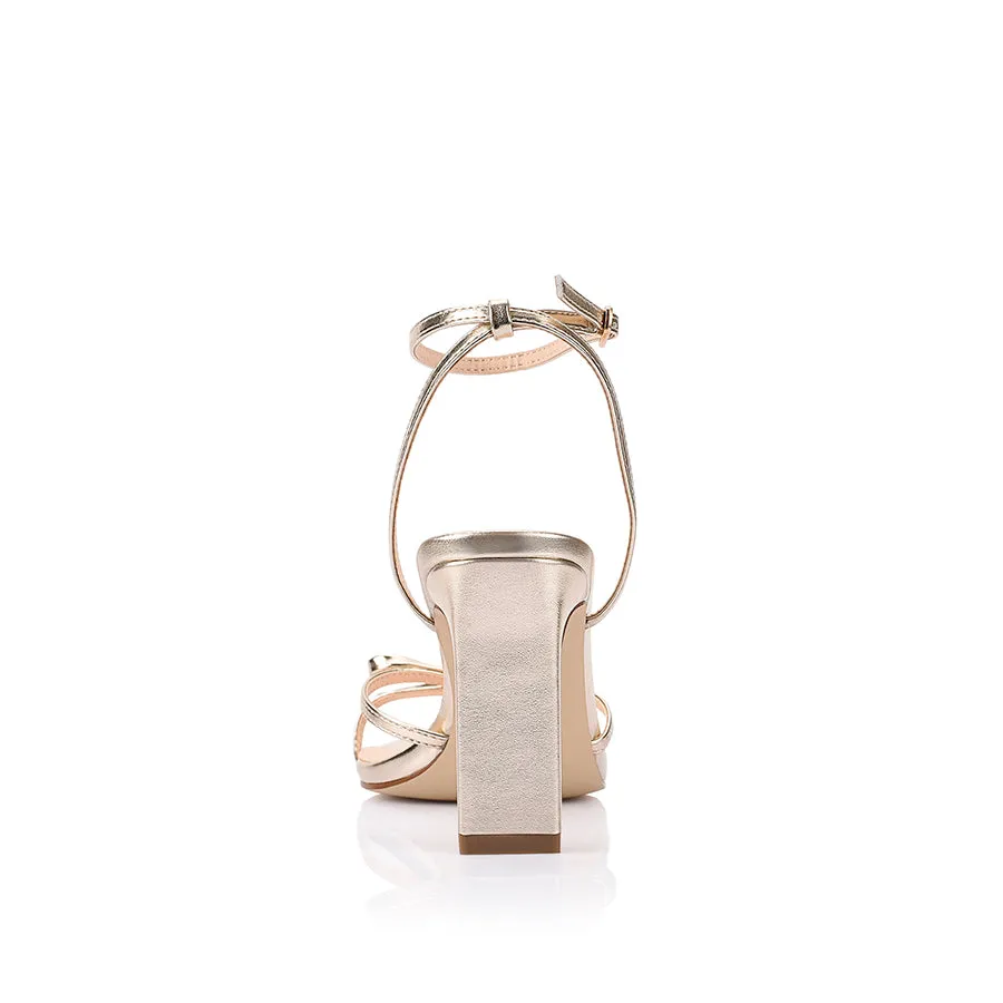 Kith Block Heel Sandals - Champagne Gold sold by Verali product image thumbnail 3