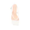 Marnie Kitten Heel Sandals - Chalk White sold by Verali