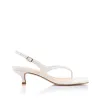 Marnie Kitten Heel Sandals - Chalk White sold by Verali