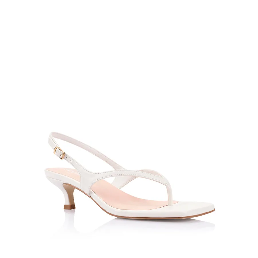 Marnie Kitten Heel Sandals - Chalk White sold by Verali product image thumbnail 2
