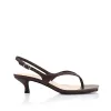 Marnie Kitten Heel Sandals - Chocolate Brown sold by Verali