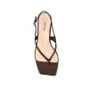 Marnie Kitten Heel Sandals - Chocolate Brown sold by Verali