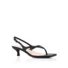 Marnie Kitten Heel Sandals - Black sold by Verali