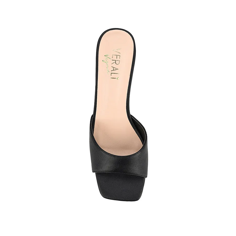 Tabitha Heeled Mules - Black sold by Verali product image thumbnail 4