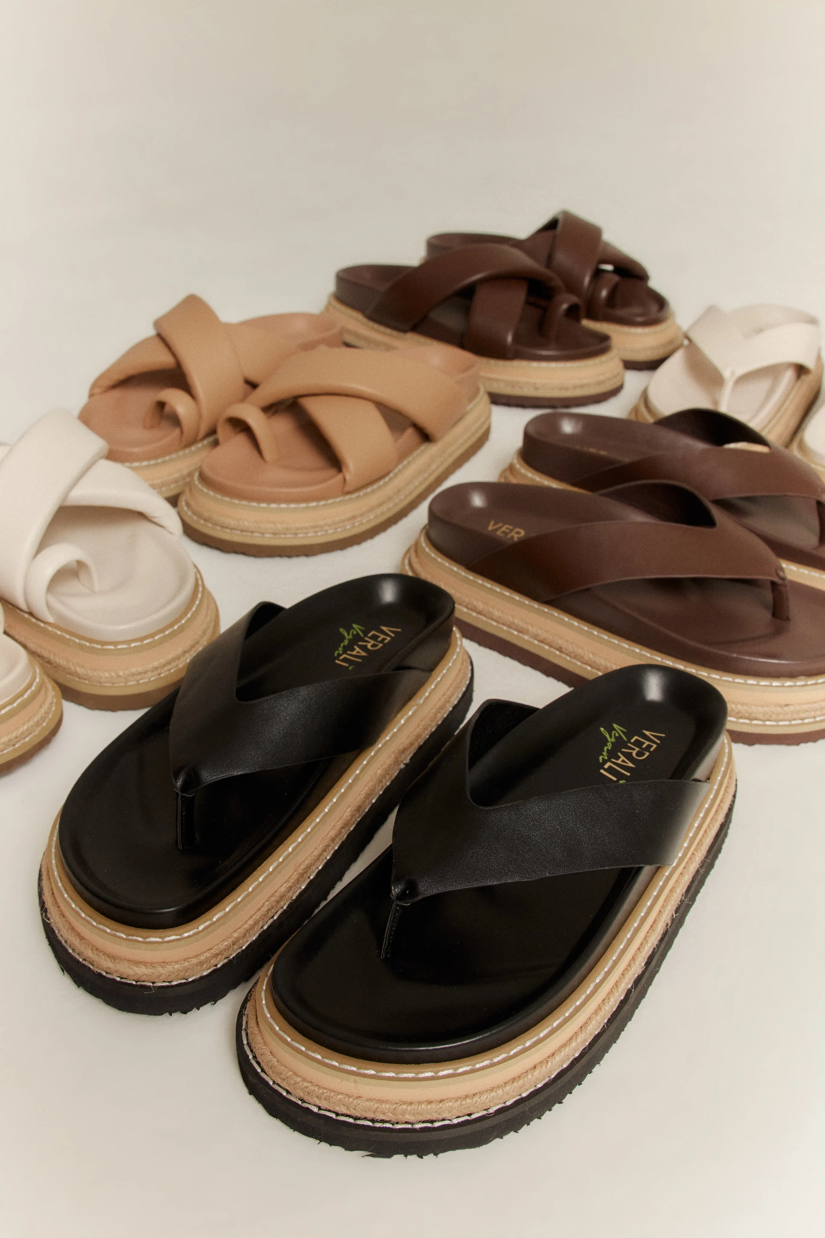 Theo Platform Thongs - Black sold by Verali product image thumbnail 3