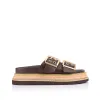Thatcher Platform Slides - Chocolate Brown sold by Verali