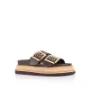 Thatcher Platform Slides - Chocolate Brown sold by Verali