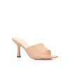 Petracca Heeled Mules - Beige sold by Verali