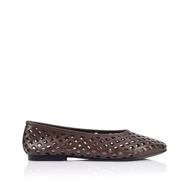 Dazed Ballet Flats - Chocolate Brown sold by Verali
