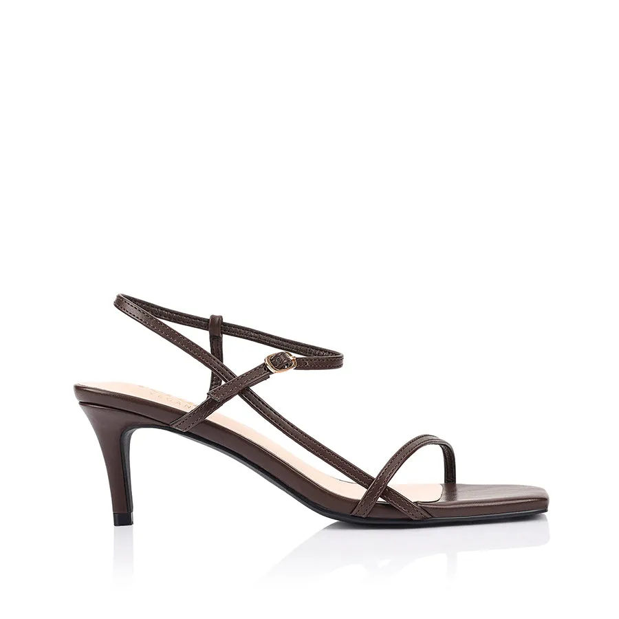 Tatiana Strappy Sandals - Chocolate Brown sold by Verali