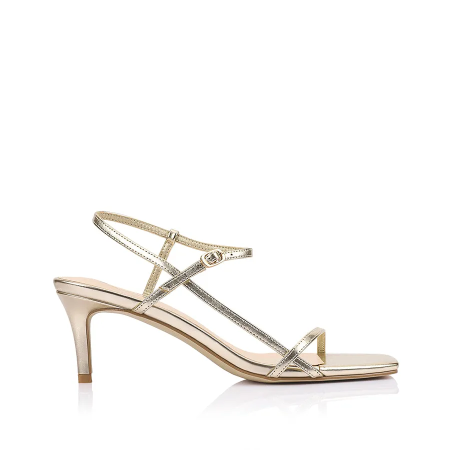 Tatiana Strappy Sandals - Champagne Gold sold by Verali