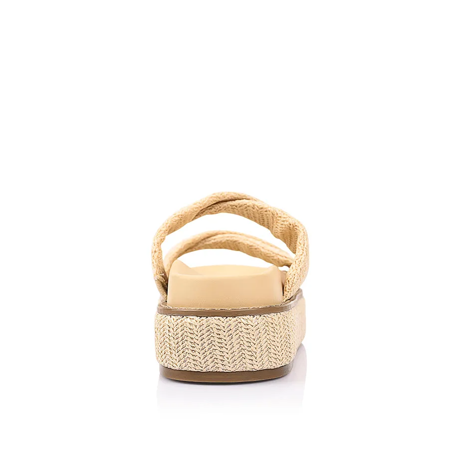 Rue Flatform Slides - Raffia sold by Verali product image thumbnail 3