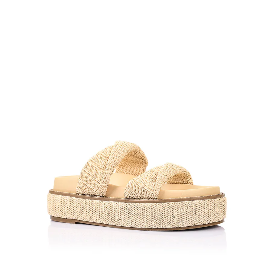 Rue Flatform Slides - Raffia sold by Verali product image thumbnail 2