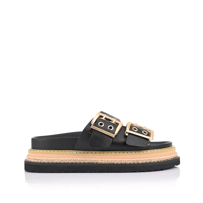 Thatcher Platform Slides - Black sold by Verali