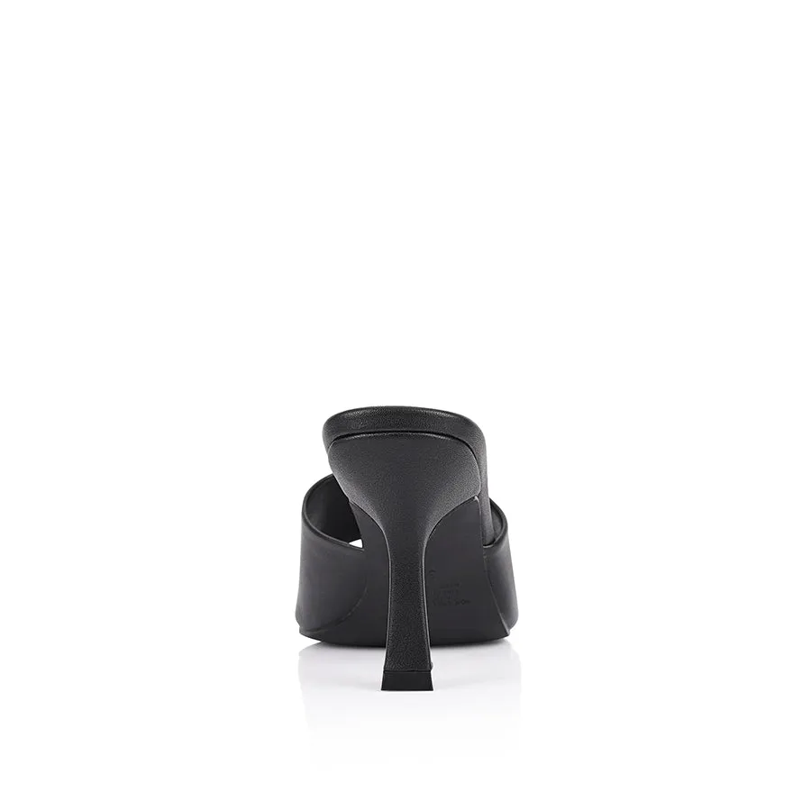 Petracca Heeled Mules - Black sold by Verali product image thumbnail 3