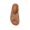 Roman Platform Slides - Tan Raffia sold by Verali
