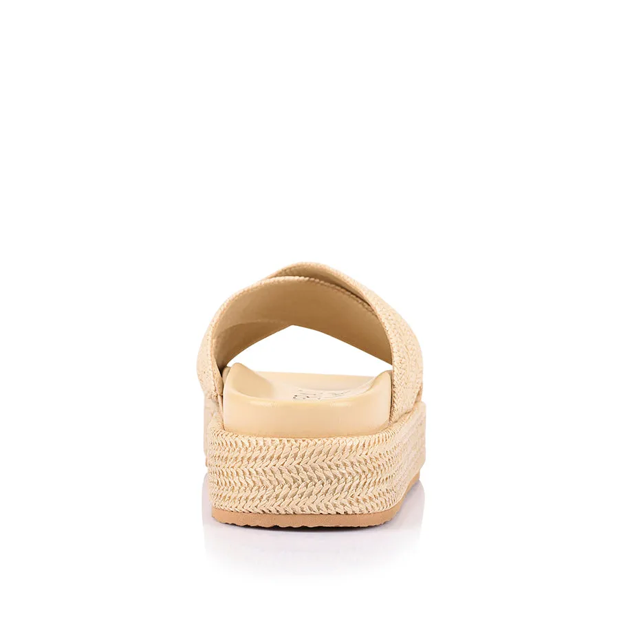 Roman Platform Slides - Raffia sold by Verali product image thumbnail 3