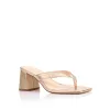 Stoked Block Heel Thongs - Champagne Gold sold by Verali