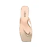 Stoked Block Heel Thongs - Champagne Gold sold by Verali