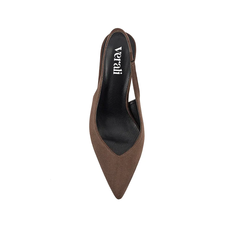 Lemur Slingback Stilettos - Chocolate Brown Micro sold by Verali product image thumbnail 4