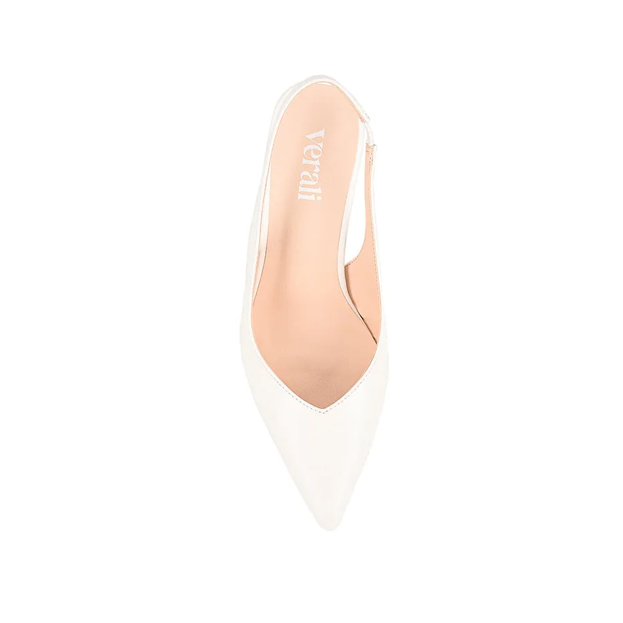 Lemur Slingback Stilettos - Chalk White sold by Verali product image thumbnail 4