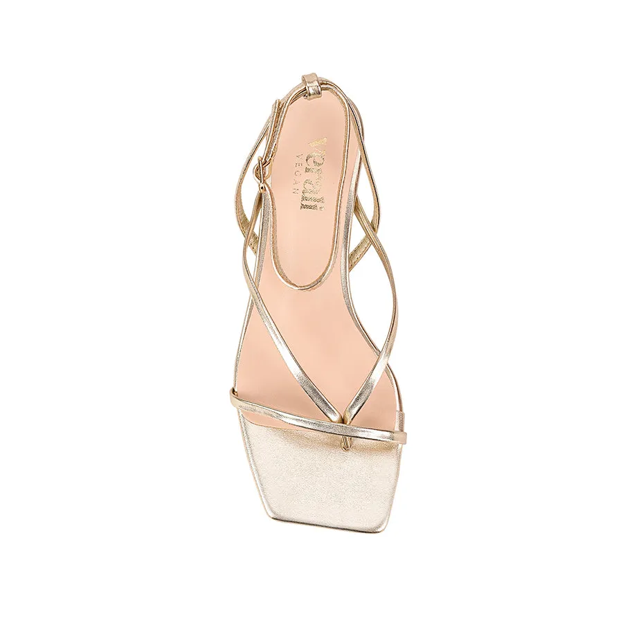 Maeve Kitten Heel Sandals - Champagne Gold sold by Verali product image thumbnail 4
