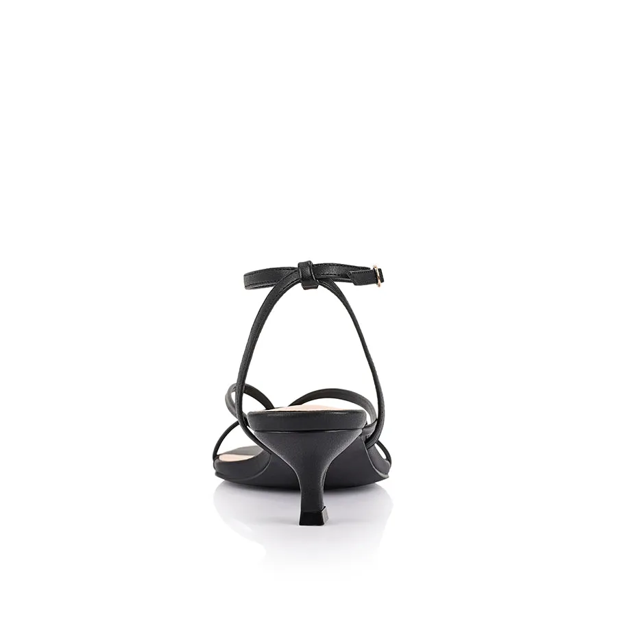 Maeve Kitten Heel Sandals - Black sold by Verali product image thumbnail 3