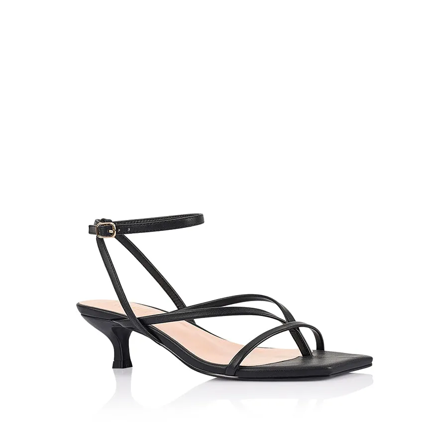 Maeve Kitten Heel Sandals - Black sold by Verali product image thumbnail 2