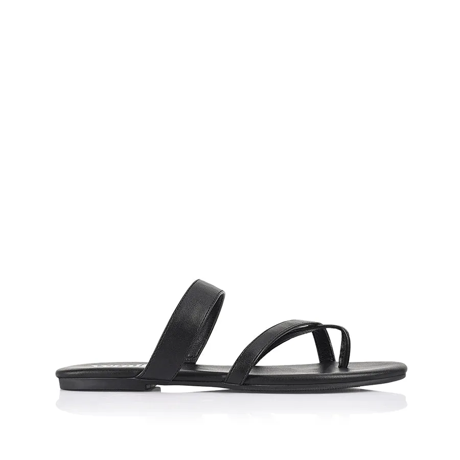 Tova Strappy Thongs - Black sold by Verali