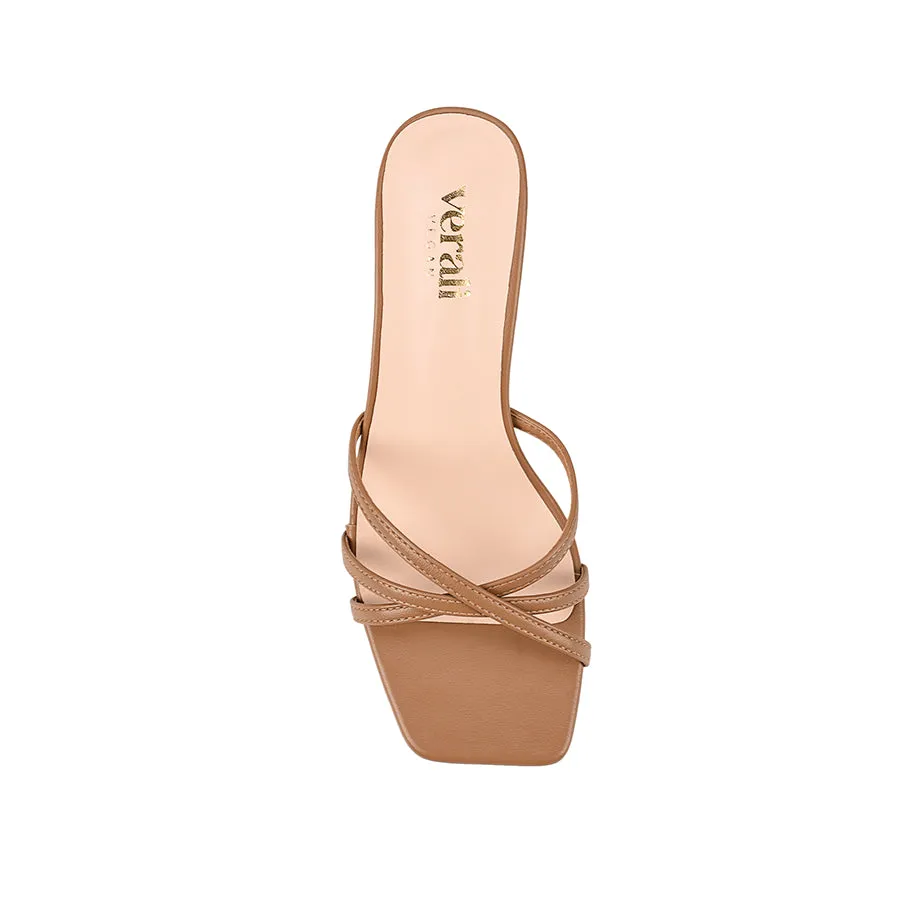 Tarzan Heeled Mules - Dark Camel Tan sold by Verali product image thumbnail 4