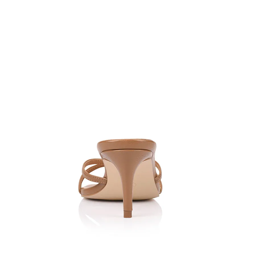 Tarzan Heeled Mules - Dark Camel Tan sold by Verali product image thumbnail 3