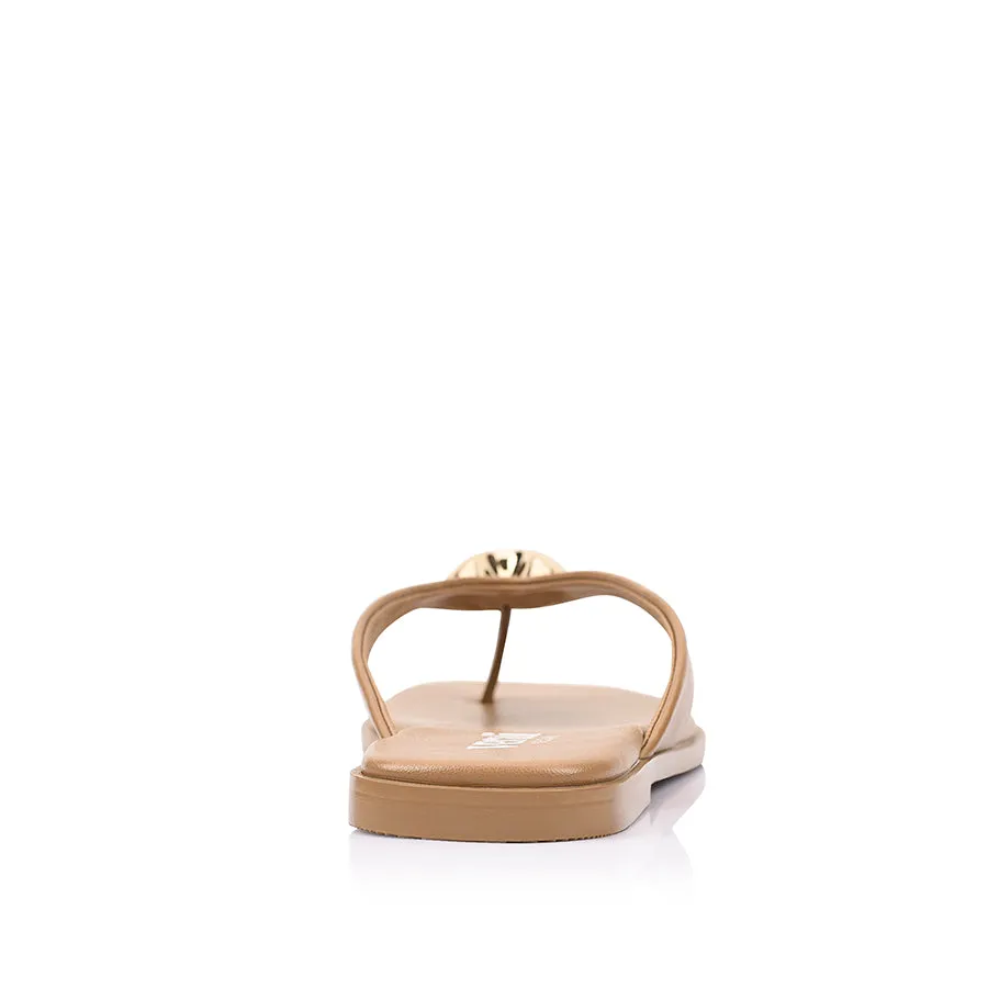Sara Casual Thongs - Dark Camel Tan sold by Verali product image thumbnail 3