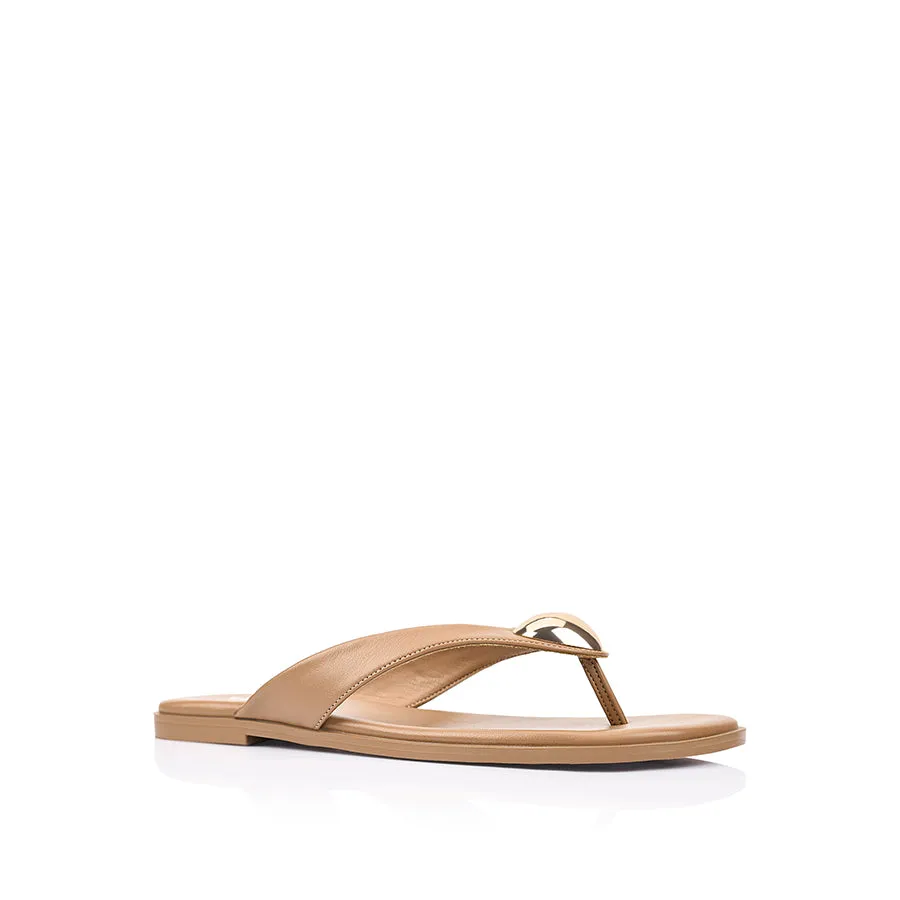 Sara Casual Thongs - Dark Camel Tan sold by Verali product image thumbnail 2
