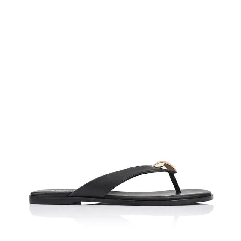 Sara Casual Thongs - Black sold by Verali