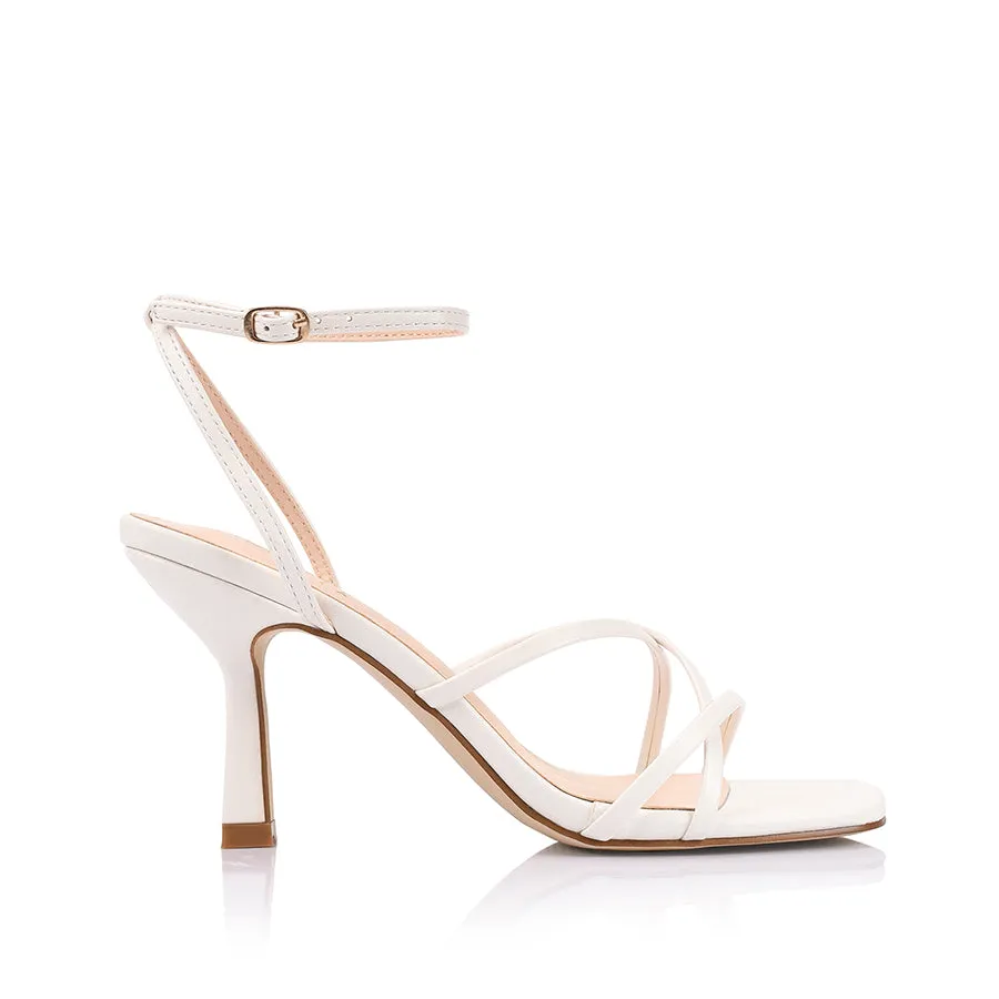 Penelope Strappy Sandals - Chalk White sold by Verali