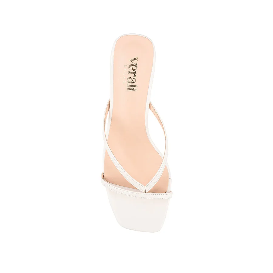 Gia Heeled Thongs - Chalk White sold by Verali product image thumbnail 4