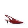 Lush Slingback Kitten Heels - Wine Patent sold by Verali