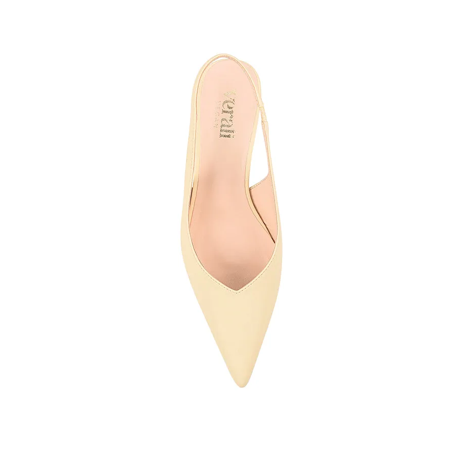 Lush Slingback Kitten Heels - Butter Cream sold by Verali product image thumbnail 4