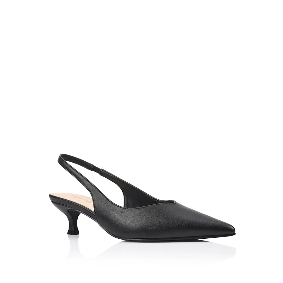 Lush Slingback Kitten Heels - Black sold by Verali product image thumbnail 2