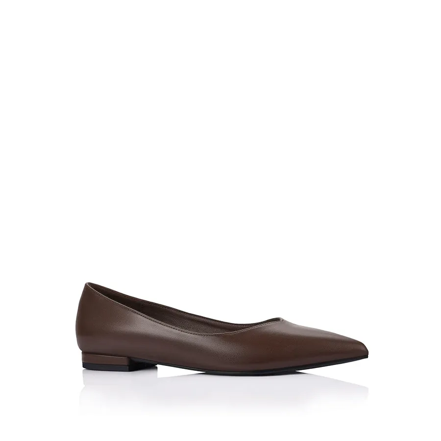 Hickory Point Toe Flats - Chocolate Brown sold by Verali product image thumbnail 2