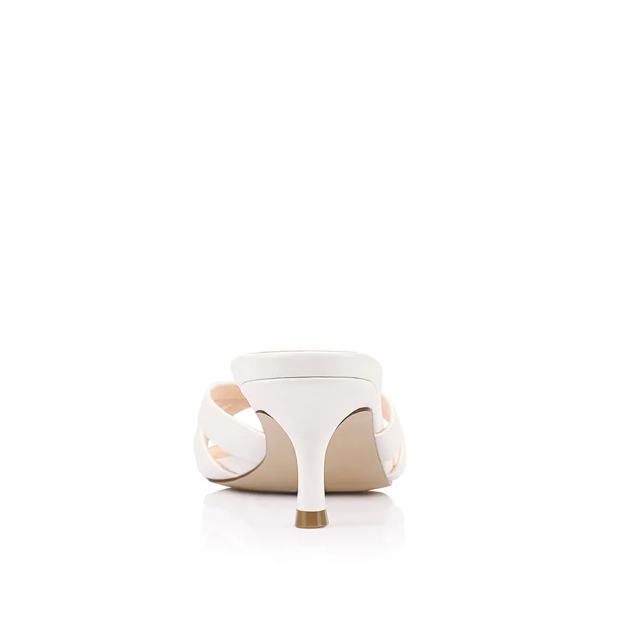 Beau Kitten Heel Thongs - Chalk White sold by Verali product image thumbnail 3