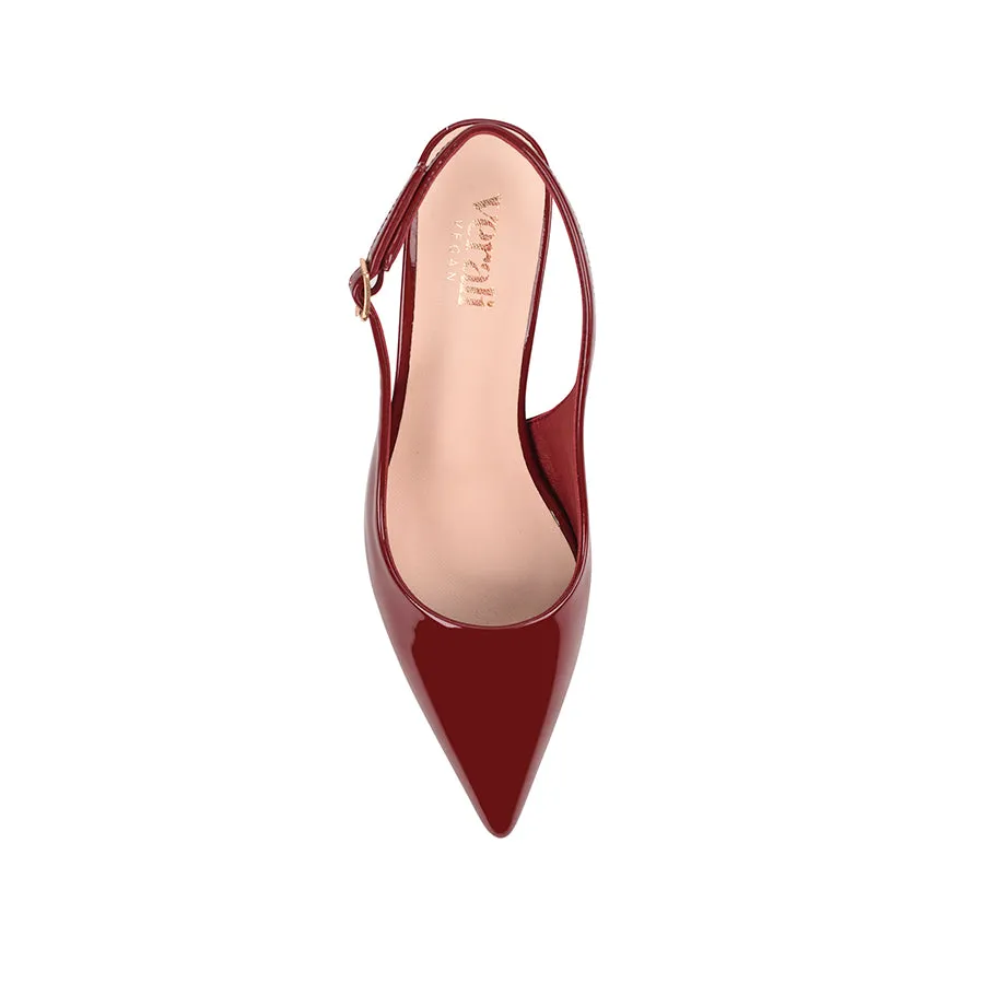 Elio Slingback Block Heels - Wine Patent sold by Verali product image thumbnail 4