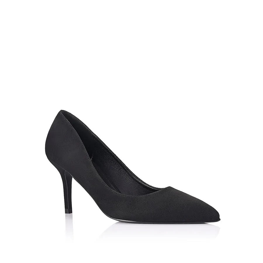 Lewis Stiletto Heel Pumps - Black Micro sold by Verali product image thumbnail 2