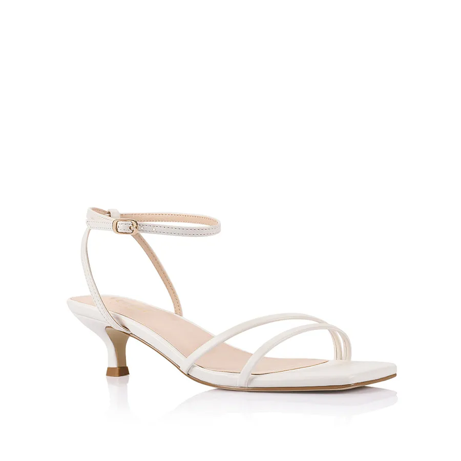 Alex Kitten Heel Sandals - Chalk White sold by Verali product image thumbnail 2