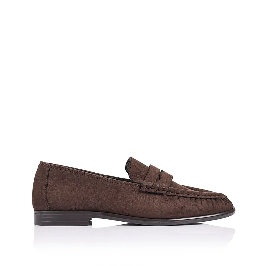 Angel Loafers - Chocolate Brown Micro sold by Verali