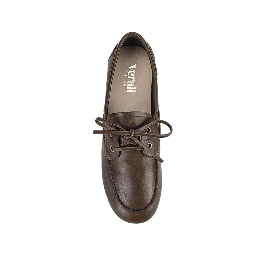 Brody Boat Shoes - Chocolate Brown Distressed sold by Verali product image thumbnail 4
