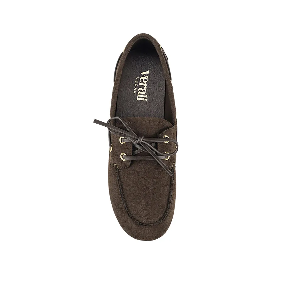 Brody Boat Shoes - Chocolate Brown Micro sold by Verali product image thumbnail 4